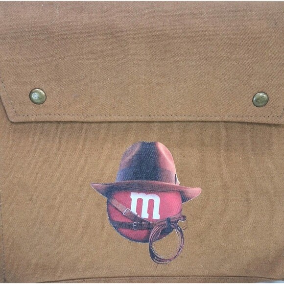 Indiana Jones M&Ms Satchel Bag 2008 Mars Collectible NASCAR Indy 500 Rare 12x11 - Picture 2 of 9
